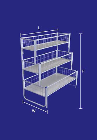 3 Layer Offer Bin w/HDF Board (OB3LC-24) 3 Layer Offer Bin w/HDF Board (OB3LC-24)