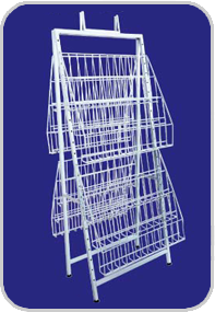 Magazine Stand w/4pcs Wire Basket Magazine Stand w/4pcs Wire Basket