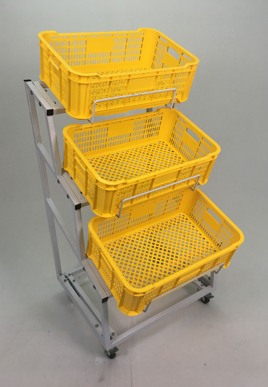 Single Fruits Stand w 3 Basket Single Fruits Stand w 3 Basket